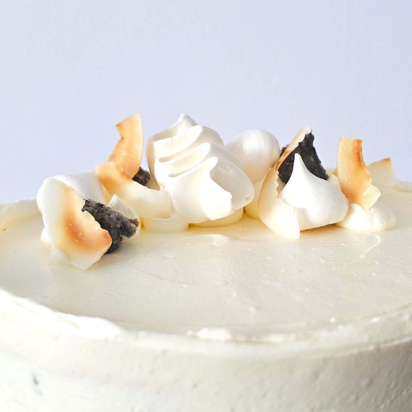 Black Sesame Coconut Cake